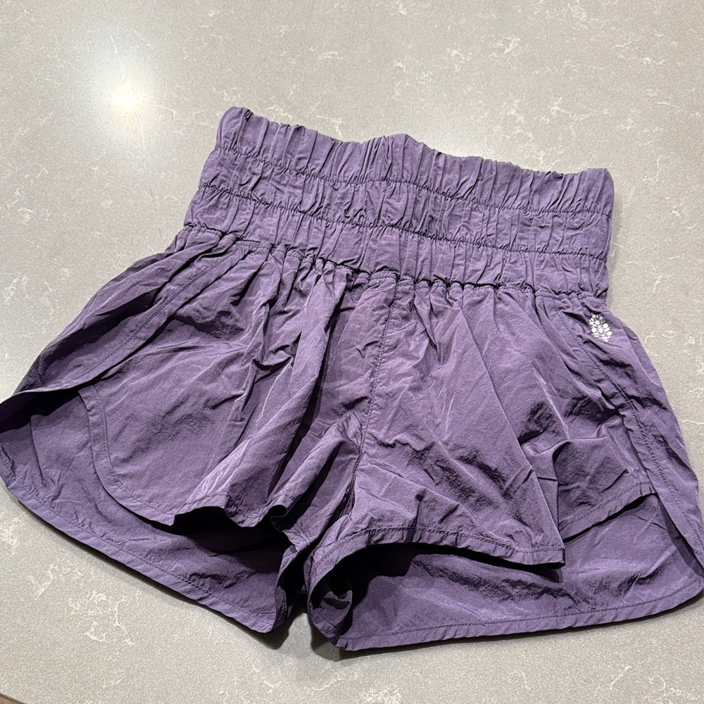 Free People High Waist Purple Shorts